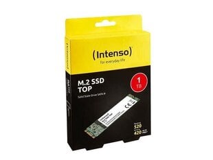 Intenso SSD M.2 Top 1TB цена и информация | Внутренние жёсткие диски (HDD, SSD, Hybrid) | 220.lv