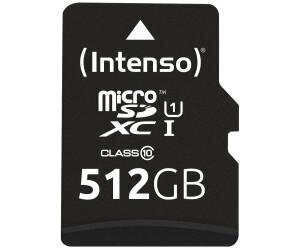 Intenso Micro SDXC UHS-I 512 GB cena un informācija | Atmiņas kartes mobilajiem telefoniem | 220.lv