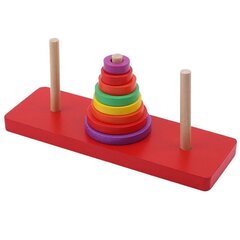 Koka tornis "Gredzeni" цена и информация | Игрушки для малышей | 220.lv