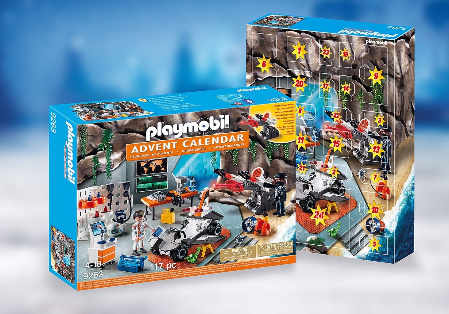 9263 PLAYMOBIL® Adventes kalendārs Aģentu darbnīca cena un informācija | Konstruktori | 220.lv