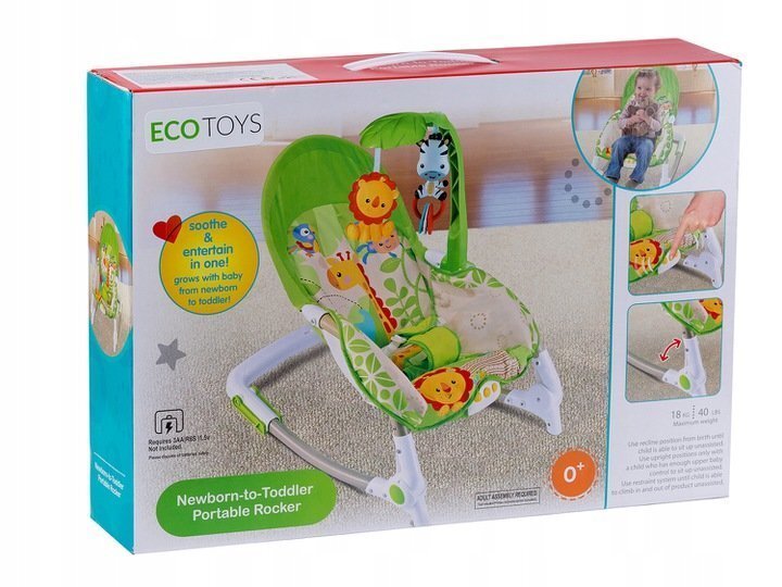 Gultiņa - šūpuļkrēsls EcoToys 88945 cena un informācija | Bērnu šūpuļkrēsliņi | 220.lv