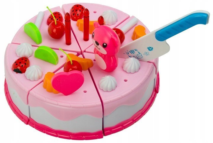 Dzimšanas dienas kūku komplekts Ecotoys, 80 daļas cena un informācija | Rotaļlietas meitenēm | 220.lv