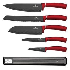 BerlingerHause набор ножей Metallic Line Black Burgundy Edition, из 6 частей цена и информация | Ножи и аксессуары для них | 220.lv