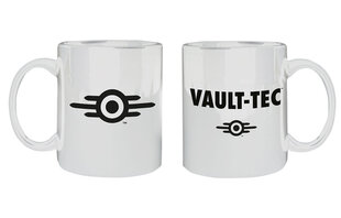 Fallout Vault-Tec Logo Mug White, 330ml cena un informācija | Datorspēļu suvenīri | 220.lv