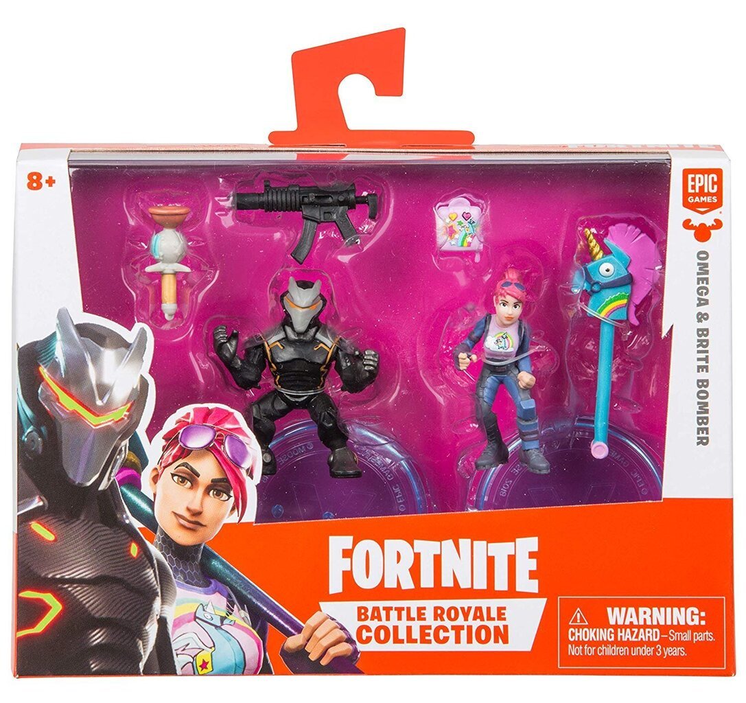 Fortnite: Battle Royale Collection 2-Pack Omega and Brite Bomber Action Figures, Wave 1 цена и информация | Datorspēļu suvenīri | 220.lv