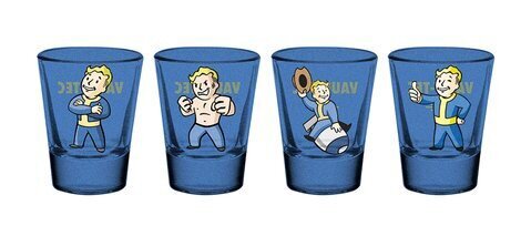 Fallout Vault Boy Small Glasses 4-Pack, 60ml цена и информация | Datorspēļu suvenīri | 220.lv