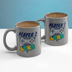 Gift Set: PlayStation Player 1 and Player 2 Mug Set, 300ml cena un informācija | Datorspēļu suvenīri | 220.lv