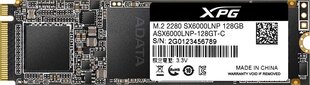 ADATA ASX6000LNP-128GT-C цена и информация | Внутренние жёсткие диски (HDD, SSD, Hybrid) | 220.lv