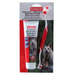 Beaphar зубная щетка и зубная паста для собак. цена и информация | Средства по уходу за животными | 220.lv