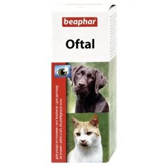 Beaphar Oftal tīrīšanas līdzeklis acīm, 50ml cena un informācija | Vitamīni, uztura bagātinātāji, pretparazītu līdzekļi suņiem | 220.lv