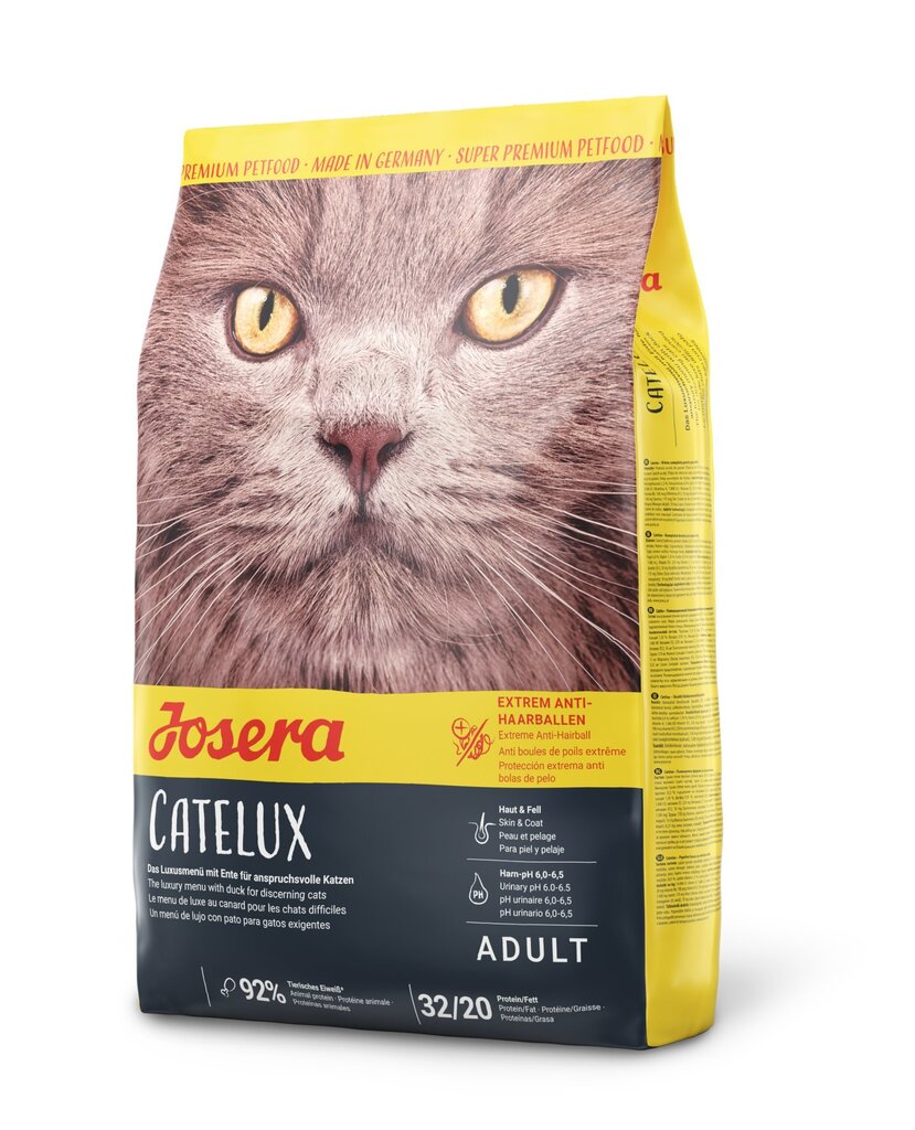 Josera izvēlīgiem kaķiem Catelux, 2 kg цена и информация | Sausā barība kaķiem | 220.lv