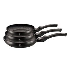 Berlingerhaus Black Silver набор сковородок, 3 шт. цена и информация | Cковородки | 220.lv