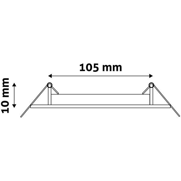 Avide LED Griestu lampa 6W 4000K, Ø120mm, apaļa cena un informācija | Iebūvējamās lampas, LED paneļi | 220.lv