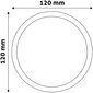 Avide LED Griestu lampa 6W 4000K, Ø120mm, apaļa cena un informācija | Iebūvējamās lampas, LED paneļi | 220.lv