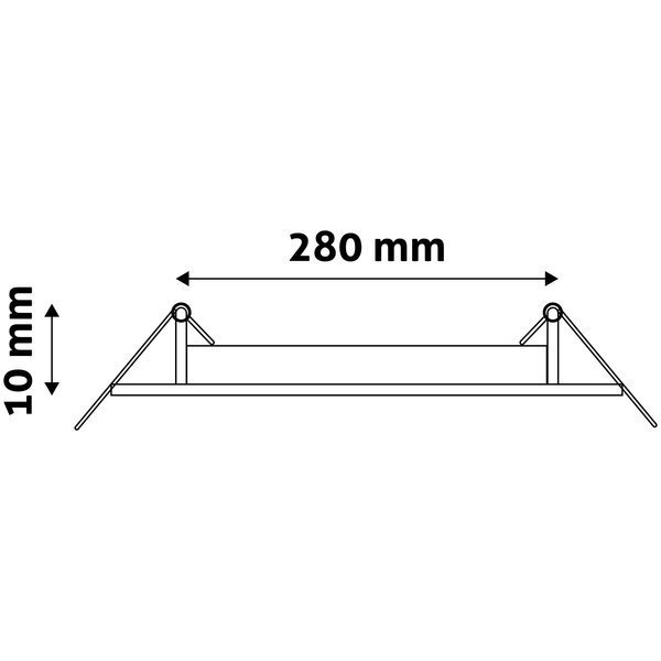 Avide LED Griestu lampa 18W 4000K , Ø220mm, apaļa cena un informācija | Iebūvējamās lampas, LED paneļi | 220.lv