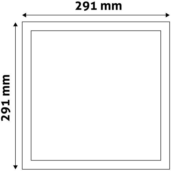 Avide LED Griestu lampa 24W 4000K, 291 x 291mm, kvadrāta cena un informācija | Iebūvējamās lampas, LED paneļi | 220.lv