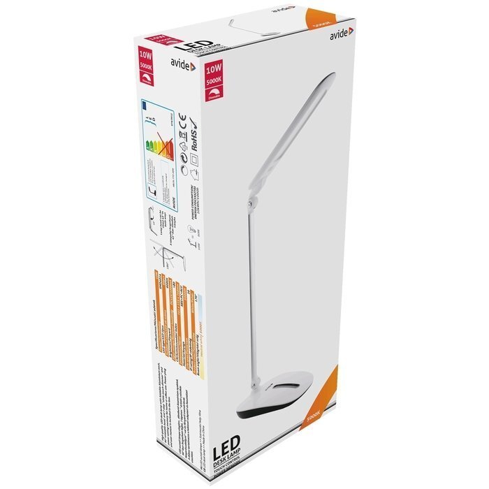 Avide Touch galda lampa Touch Dimmer 10W 600lm balta cena un informācija | Galda lampas | 220.lv