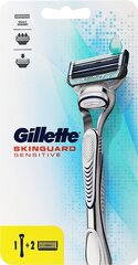Бритва Gillette Skinguard Sensitive, 2 головки. цена и информация | Косметика и средства для бритья | 220.lv