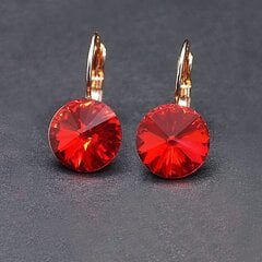 Auskari "Klaris II (Scarlet)" ar Swarovski™ kristāliem cena un informācija | Auskari | 220.lv