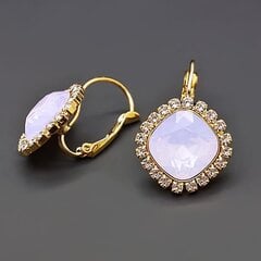 Auskari "Apžilbinošs Mirdzums III (Rose Water Opal)" ar Swarovski™ kristāliem цена и информация | Серьги | 220.lv