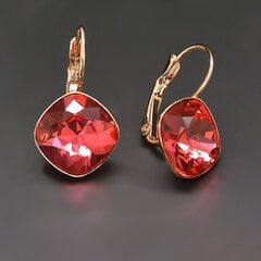 Auskari "Apžilbinošs Mirdzums IV (Padparadscha)" ar Swarovski™ kristāliem cena un informācija | Auskari | 220.lv