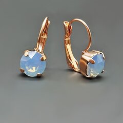 Auskari "Krāšņums (Air Blue Opal)" ar Swarovski™ kristāliem цена и информация | Серьги | 220.lv