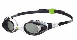 Peldēšanas brilles Arena Spider Junior melnas/baltas cena un informācija | Peldēšanas brilles | 220.lv