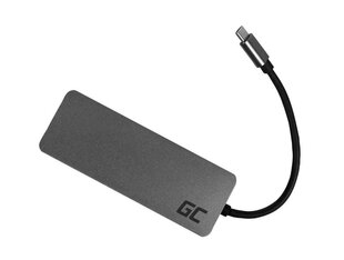 Savienotājs Green Cell USB-C HUB 7in1 USB 3.0, 2xUSB 2.0, HDMI 4K, microSD, SD, DEX cena un informācija | Adapteri un USB centrmezgli | 220.lv