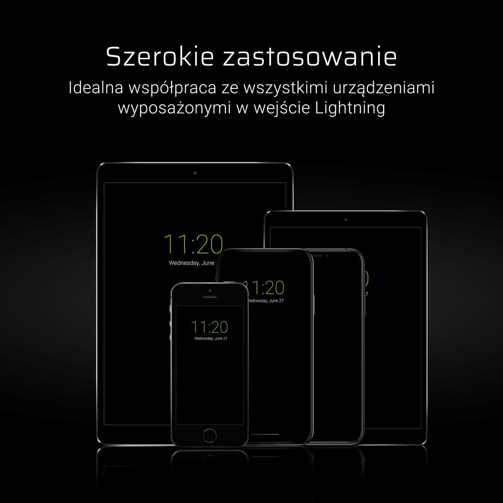 Green Cell ātras uzlādes kabelis USB/Lightning (Apple 2.4A), 25 cm cena un informācija | Savienotājkabeļi | 220.lv