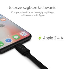 Green Cell кабель быстрой зарядки USB/Lightning (Apple 2.4A), 25 см цена и информация | Кабели для телефонов | 220.lv