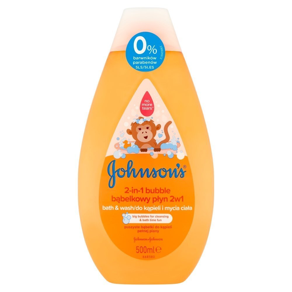 Bērnu vannas putas un dušas želeja Johnson's Baby Bath & Wash 2-in-1 Bubble 500 ml cena un informācija | Bērnu kosmētika, līdzekļi jaunajām māmiņām | 220.lv