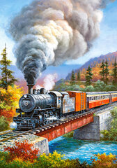 Puzle "Train Crossing " Castorland, 500 d. cena un informācija | Puzles, 3D puzles | 220.lv