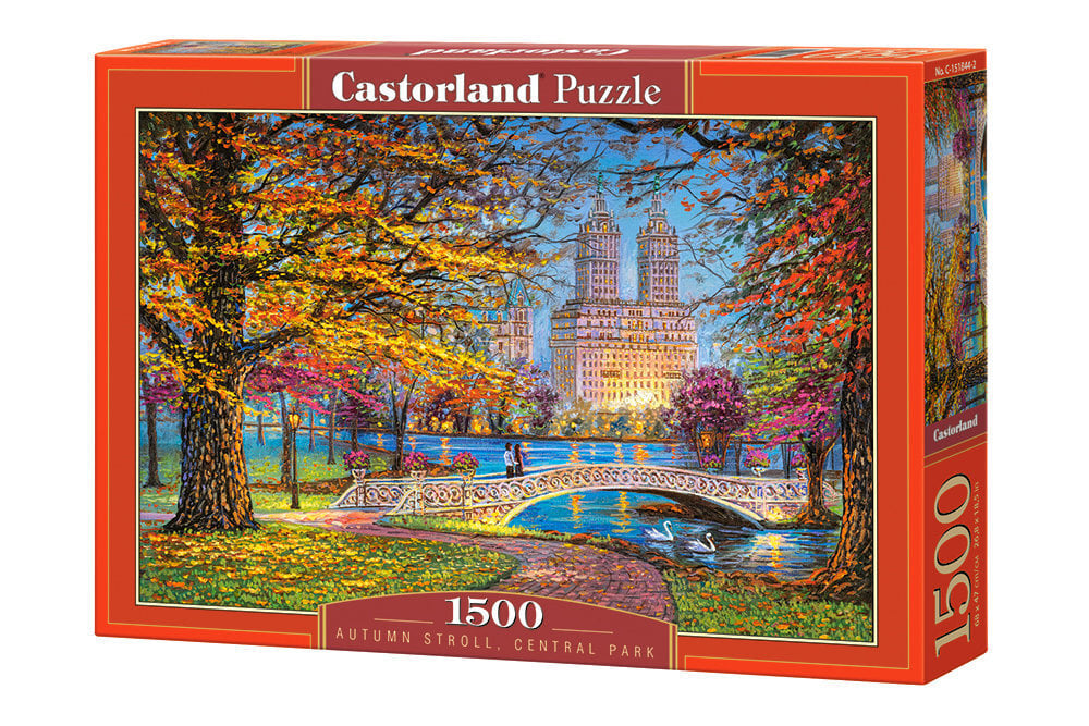 Puzle Puzzle Castorland Autumn Stroll, Central Park , 1500 gab. cena un informācija | Puzles, 3D puzles | 220.lv