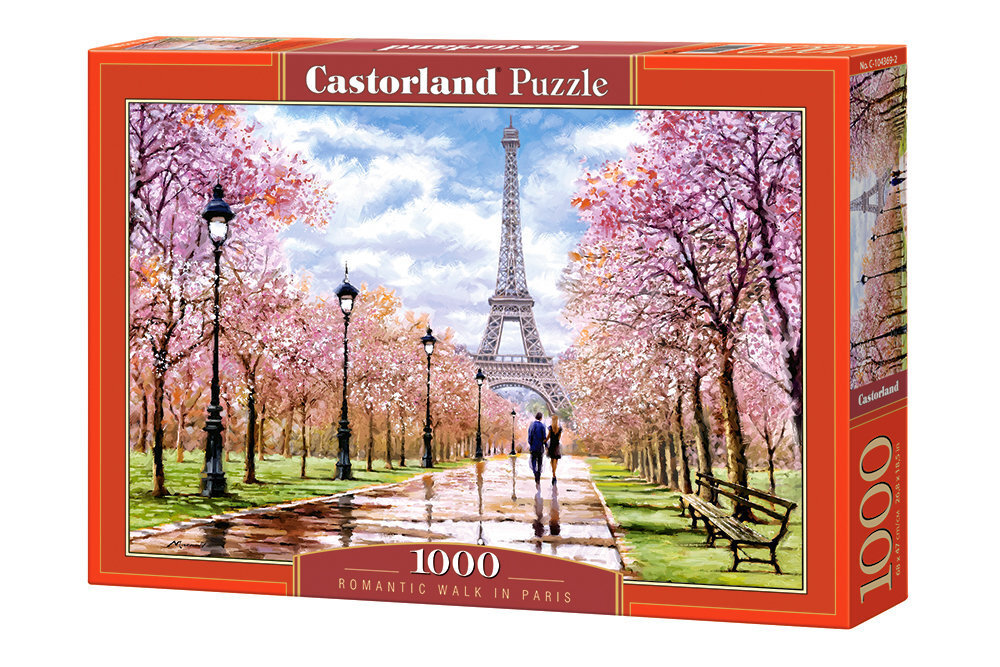 Puzle Puzzle Castorland Romantic Walk In Paris, 1000 gab. cena un informācija | Puzles, 3D puzles | 220.lv