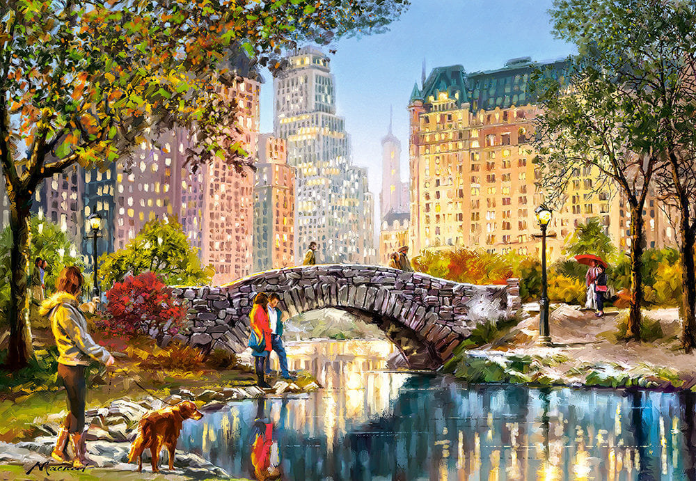 Puzle Puzzle Castorland Evening Walk Through Central Park, 1000 gab. cena un informācija | Puzles, 3D puzles | 220.lv