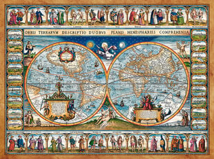 Castorland puzle Map of the world, 1639, 2000 gabaliņi цена и информация | Пазлы | 220.lv