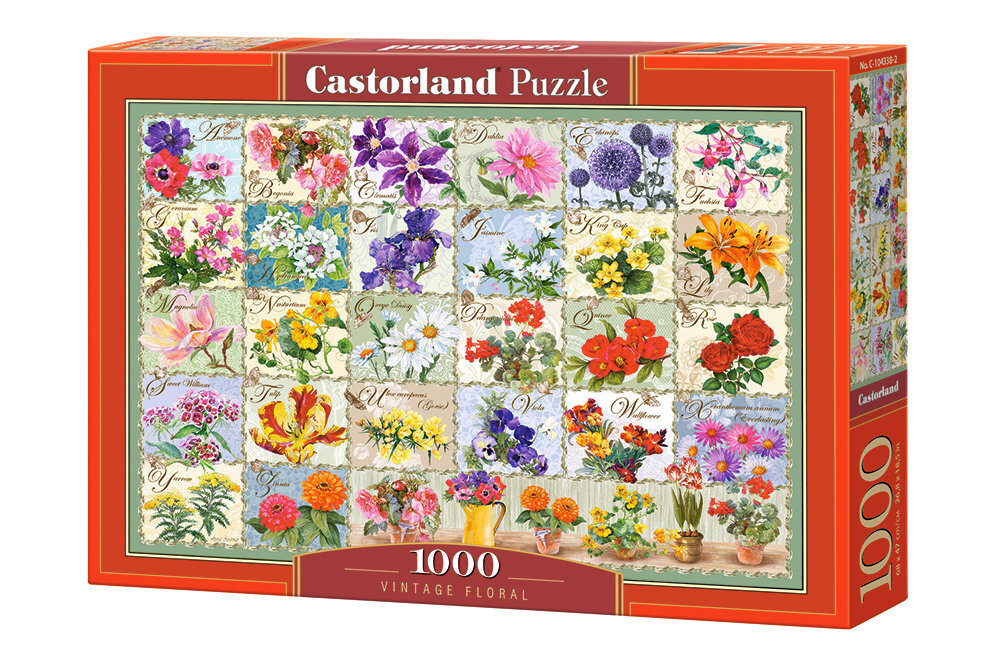 Puzle Puzzle Castorland Vintage Floral, 1000 gab. цена и информация | Puzles, 3D puzles | 220.lv