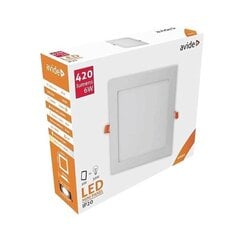 Avide LED Потолочный светильник 6Вт 4000K, 116 x116мм, квадратный цена и информация | Монтируемые светильники, светодиодные панели | 220.lv