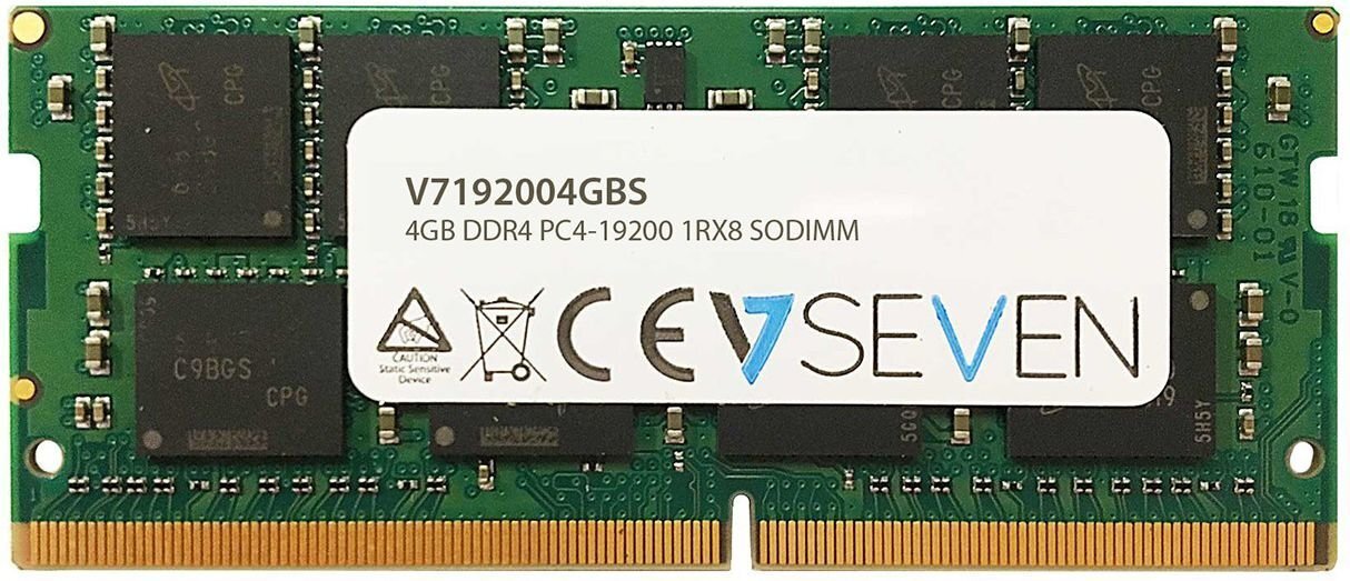 V7 DDR4 SODIMM 4GB 2400MHz CL17 (V7192004GBS) цена и информация | Operatīvā atmiņa (RAM) | 220.lv