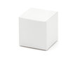 Dekoratīvas kastītes saldumiem, baltas, 5x5x5 cm, 1 kastē/50 iepak. (1 iepak./10 gab.) cena un informācija | Vienreizējie trauki | 220.lv