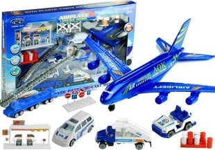 Lidmašīna ar automašīnu un aksesuāriem 1:87 cena un informācija | Rotaļlietas zēniem | 220.lv