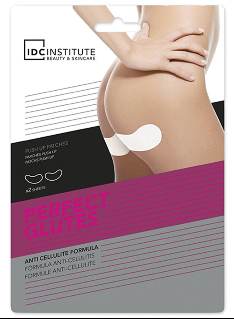 Plāksteri pret celulītu IDC Institute Perfect Glutes Patches 2 gab. cena un informācija | Pretcelulīta līdzekļi, kosmētika ādas nostiprināšanai | 220.lv