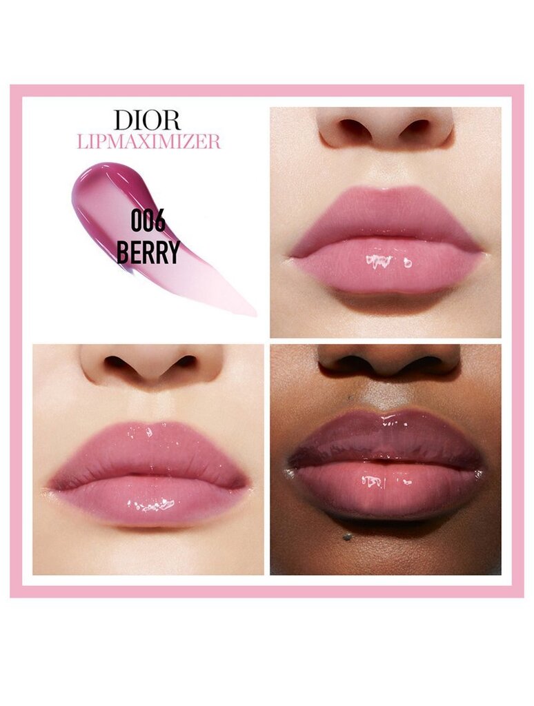 Spīdums lūpu izteiksmīgumam Dior Addict Lip Maximizer 6 ml, 006 Berry cena un informācija | Lūpu krāsas, balzāmi, spīdumi, vazelīns | 220.lv