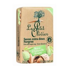 Мыло Le Petit Olivier Extra Mild Surgras Sweet Almond Oil 250 г цена и информация | Мыло | 220.lv