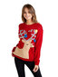 Džemperis sievietēm Iska Christmas Light Reindeer Jumper, ML4417 cena un informācija | Sieviešu džemperi | 220.lv