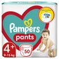 Autiņi-biksītes Pampers Pants JP S4+, 9-15 kg, 50 gab. cena un informācija | Autiņbiksītes | 220.lv