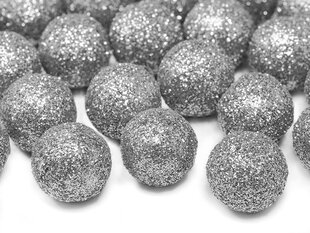 Декорации Ball silver 2 см (1 упак./25 шт.) цена и информация | Праздничные декорации | 220.lv