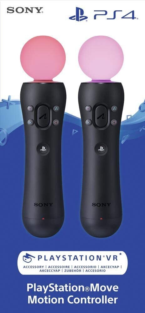 Sony Official PlayStation 4 Move Controller - Twin Pack (Melns) (PS4/PSVR) cena un informācija | Spēļu kontrolieri | 220.lv