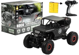 Машинка с дистанционным управлением Jeep R / C 1:18, черная  цена и информация | Игрушки для мальчиков | 220.lv