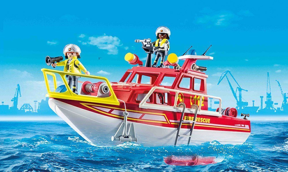 70147 PLAYMOBIL® City Action, Ugunsdzēsības glābšanas laiva цена и информация | Konstruktori | 220.lv